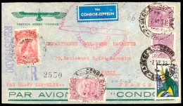1933, 2. SAF, Brasilianische Post Mit Violettem Bestätigungsstempel, Katalog: Si.216A BF1933, 2. SAF,... - Autres & Non Classés