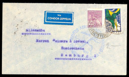 1933, 4. SAF, Brasilianische Post, Brief Mit Blauem Bestätigungsstempel, Katalog: Si.224A BF1933, 4. SAF,... - Autres & Non Classés