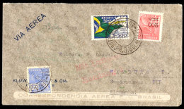 1933, 6. SAF, Brasilianische Post, Brief Mit Grünem Bestätigungsstempel (schwach Abgeschlagen), Katalog:... - Autres & Non Classés