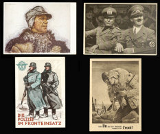 III. REICH, */o, Lot Von 25 Verschiedenen S/w Bzw. Color Propagandakarten U.a. Männer Der Zeit, A. Hitler,... - Autres & Non Classés