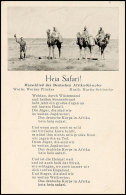 Propaganda, Deutsch-italienischer Feldzug In Afrika, Insgesamt Fünf, Teils Mehrfarbige Propagandakarten... - Autres & Non Classés