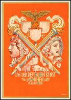 1939, Tag Der Kunst, Offizielle Colorkarte Mit SST MÜNCHEN  BF1939, Day The Art, Officially Color Card... - Autres & Non Classés