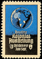 Reklamevignette "Deutsche Kolonialausstellung Dresden 1939"  *Advertising Vignette "German Colonial Exhibition... - Autres & Non Classés