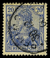 20 Pfg Reichspost Mit Peking-Stempel, Dopp. Gepr. Mansfeld, Mi. 140.-, Katalog: PVd O20 Pfg Reichspost With... - Chine (bureaux)