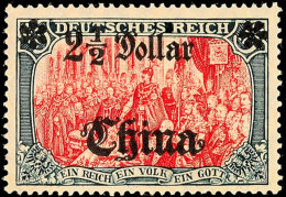 2 1/2 Dollar Auf 5 Mark (47IALIIPFI) * Linke Rosette Auf Einer Spitze, Gepr. Richter, Marke Unfrisch, Mi. 190,-,... - Chine (bureaux)