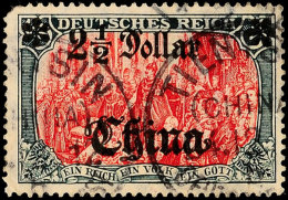 2 1/2 Dollar Auf 5 Mark, Linke Rosette Auf Einer Spitze O Zahnfehler, Mi. 300,-, Katalog: 47A PF I... - Chine (bureaux)