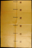 1900, Streifband Auf Privatbestellung 3 C. A. 3 Pfg., Unzertrennter Druckbogen Von 6 Streifbändern, Ungebr., 3... - Maroc (bureaux)
