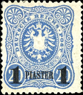 1 Piaster Auf 20 Pfennige, A-Farbe, Ungebraucht, Gepr. Jäschke-Lantelme BPP, Mi. 600.-, Katalog: 3a *1... - Turquie (bureaux)