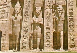 - Some Statues Of Abbou Simbel (Egypt). - Scan Verso - - Tempels Van Aboe Simbel