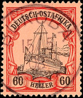 BUKOBA 15/5 08, Ideal Klar Und Zentrisch Auf 60 Heller Schiffszeichnung (min. Hell), Katalog: 29 OBUKOBA 15 / 5... - Afrique Orientale