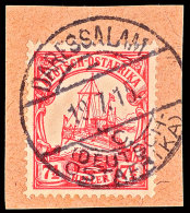 DARESSALAM C 19.7.15, Arge Type 7, Kriegsdatum, Klar Und Zentrisch Auf Briefstück 7½ Heller... - Afrique Orientale