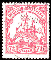 MITTELLANDBAHN BAHNPOST A Ohne Zug-Nr.  22 2 16 (Kriegsdatum) Zentrisch Auf 7 ½ Heller Kaiseryacht, Katalog:... - Afrique Orientale
