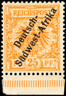 25 Pf. Tadellos Ungebraucht, Sign. Richter, Mi. 280.-, Katalog: Ia *25 Pf. In Perfect Condition Unused, Signed... - Sud-Ouest Africain Allemand