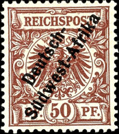 50 Pf. Mit Aufdruck In 3 Worten Tadellos Ungebraucht, Gepr. Bothe BPP, Mi. 280,--, Katalog: II *50 Pf. With... - Sud-Ouest Africain Allemand