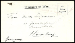 1915 (ca.), KGF-Vordruckbrief Mit Schwachem Lagerstempel Und Zensurstempel Nach Hamburg, Rückseitig Datiert... - Sud-Ouest Africain Allemand