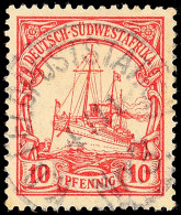 K.D.FELDPOSTSTATION Nr.3 1/11 Klar Und Zentrisch Auf 10 Pf. Kaiseryacht, Katalog: 13 OK. D. Fieldpost Station... - Sud-Ouest Africain Allemand