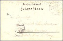 MSP No. 71 8.02.04 (D. Darmstadt), Klar Auf Feldpost-Vordruckkarte Mit Viel Text Nach Wilhelmshaven, Ak.-Stempel,... - Sud-Ouest Africain Allemand