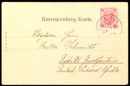 10 Heller Österreich Auf Ansichtskarte (Eckbug) Von WIEN 20.6.03 Nach Grootfontein, Katalog: ÖS 89... - Sud-Ouest Africain Allemand