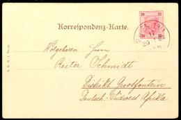 10 Heller Österreich Auf Ansichtskarte (Eckbug) Von WIEN 20.6.03 Nach Grootfontein, Katalog: ÖS 89... - German South West Africa