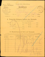 1913, Unfrankierte Frachtkarte - Aushilfsweise Als Briefkarte Verwendet, Abgeschlagen Ist Der... - German South West Africa