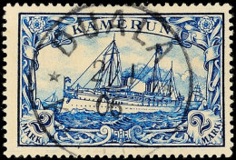 2 Mark Kaiseryacht Blau Tadellos Gestempelt, Gepr. Eibenstein BPP, Mi. 90.-, Katalog: 17 O2 Mark Imperial Yacht... - Cameroun