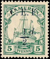 1/2 D. Auf 5 Pfennig Kaiseryacht, Tadellos Postfrisch, Gepr. Pauligk, Katalog: 2 **1 / 2 D. On 5 Penny Imperial... - Cameroun