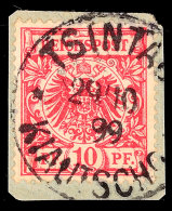 10 Pf. Auf N TSINTAU KIAUTSCHOU (Steuer 3x), Gepr. R.F. Steuer BPP, Katalog: V47d BS10 Pf. On N... - Kiautchou