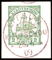 LITSUN 25 6 09, Ideal Klar Und Zentrisch Auf Briefstück 2 C. Kaiseryacht, Katalog: 19 BSLITSUN 25 6 09,... - Kiauchau