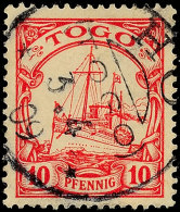 HO 3.4.09 Klar Auf 10 Pfg Kaiseryacht, Katalog: 9 OHO 3. 4. 09 Clear On 10 Pfg Imperial Yacht, Catalogue: 9 O - Togo
