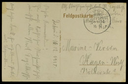 MSP No. 104 16.12.(15) (SMS Berlin)m Klar Auf Feldpostkarte, Datiert Aus Libau,  Stempel Ohne Jahreszahl  BFMSP... - Autres & Non Classés