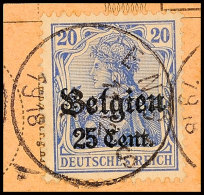 "ENGIS 7 IX 1918",  Klar Auf Postanweisungsausschnitt 25 C., Katalog: 18 BSENGIS 7 IX 1918, Clear On Money... - 1° Guerre Mondiale