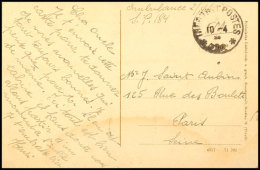 1920, "TRESOR ET POSTES 184 10.4.20", Recht Klar Auf Feldpost-AK "Oppeln" Mit Viel Text Und Absenderangabe... - Autres & Non Classés