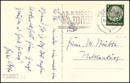 DANZIG 5 X 30.11.40 2. KRIEGS-WHW, Maschinenstempel Klar Auf Bedarfsgebrauchter Postkarte Mit 6 Pfg Hindenburg ... - Otros & Sin Clasificación