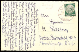 ZOPPOT DANZIG 15.4.41, Aptierter Stempel Auf Bedarfsgebrauchter S/w-Ansichtskarte "Danzig Krantor", Frankiert Mit 6... - Autres & Non Classés