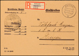 Belgische Ostkantone (von Deutschland Annektiert): Eupen-Malmedy-Moresnet 1941, Zwei Eingeschriebene Protestwechsel... - Autres & Non Classés
