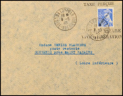 1945, Barfrankierter Brief Mit Französischer Freimarke 10 C. Mit Aufdruck "LIBERATION" - In Diesem Falle Kopf... - Autres & Non Classés
