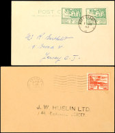 1/2 D (2) Und 1 D Jeweils Auf Drucksache Mit Ersttagstempel Vom 1.6.43, Katalog: 3/4 BF1 / 2 D (2) And 1 D In... - Autres & Non Classés