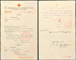 Nachrichtenübermittlung Vom 19.7.41 Auf Formular Vom Britischen Roten Kreuz Von England Nach Guernsey Und... - 2° Guerre Mondiale