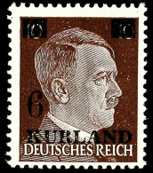 6 Auf 10 Pfg Hitler Mit Aufdrucktype II, Postfrisches Kabinettstück, Gepr. Van Loo BPP, Mi. 50.-, Katalog:... - Autres & Non Classés