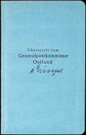 Geschenkheft Der DDP Ostland 1941, Einsteckbüchlein (10 X 16 Cm) Mit Breiter Auswahl Postfrischer Baltischer... - Other & Unclassified