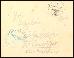 1941, Kreta, Brief Mit Notstempel "b 2.7.41" Mit Rückseitiger Absenderangabe Und Briefstempel Mit... - Autres & Non Classés