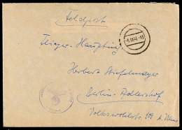 1944, Feldpostbrief Mit Inhalt Und Aptiertem Tagesstempel Vom 6.11.44 Sowie Briefstempel Mit Feldpostnummer "M... - Autres & Non Classés