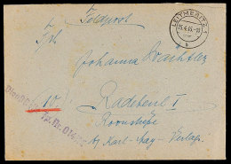 1945, Feldpostbrief Mit Inhalt Aus LEITMERITZ 25.4. Mit Briefstempel Nach Radebeul, Recht Späte Post! ... - Autres & Non Classés
