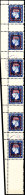 2 1/2 D. Senkr. 6er-Streifen Mit Aufdruck "LIQUIDATION OF EMPIRE", C - H, Tadellos Gestempelt, Selten!, Katalog:... - Autres & Non Classés