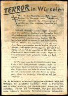 Alliiertes Propaganda-Faltblatt "Terror In Würselen" (bei Aachen), Auf Der Rückseite "Glück In... - Autres & Non Classés