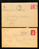 1944, Brief Von Und An Einen Böhmische Zwangsarbeiter Im Zündapplager In Nürnberg, Beide Briefe Mit... - Autres & Non Classés