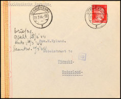 1944, Frankierter Und Zensierter Brief Aus Dem Gemeinschaftslager Gernendorf (bei Oranienburg), Nach... - Autres & Non Classés