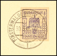 8+7 Pf. Dunkelblauviolett, Seltene Fehlfarbe, Tadelloses Briefstück, Gepr. Dr. Arenz, Mi. 200.-, Katalog: 5b... - Finsterwalde