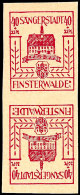 40+35 Pf. Wiederaufbau, Kehrdruckpaar, Postfrisch, Mi. 250.-, Katalog: 10K **40 35 Pf. Reconstruction,... - Finsterwalde