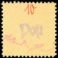 10 Pf. Freimarke, Kurzschriftstempel Rötlichlila,, Tadellos Postfrisch, Gepr. Sturm BPP, Mi. 150,-, Katalog:... - Grossraeschen